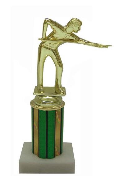 Billiard Figure Column Trophy