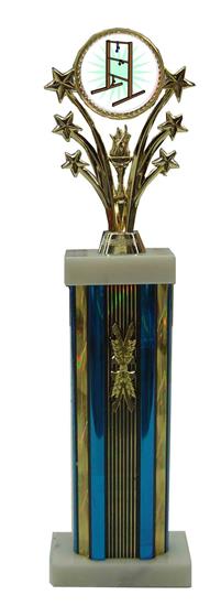 Large Column Star Ladder Golf Trophies