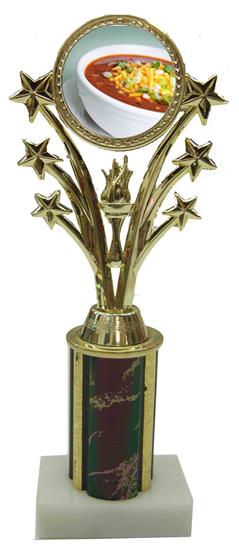 Chili Bowl Cook Off Star Column Trophy