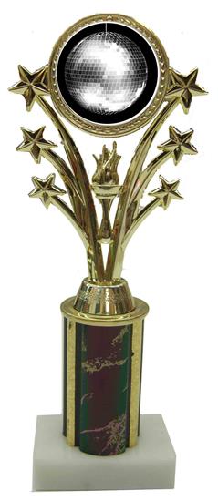 Disco Ball Star Column Trophy