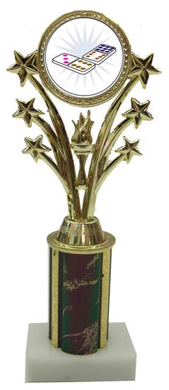 Dominoes Star Column Trophy