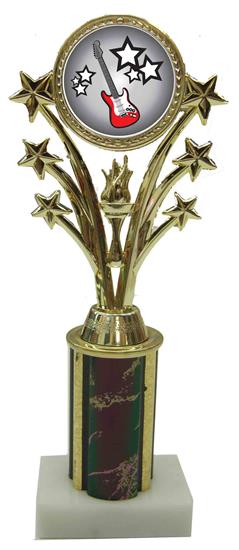 Electric Guitar Star Column Trophy