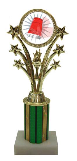 Flip Cup Star Column Trophy