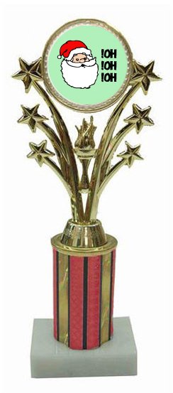 Santa Star Column Trophy
