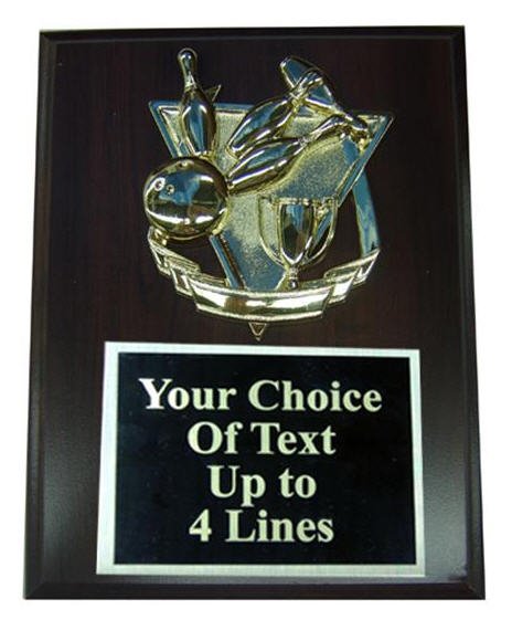 Bowling Plaque