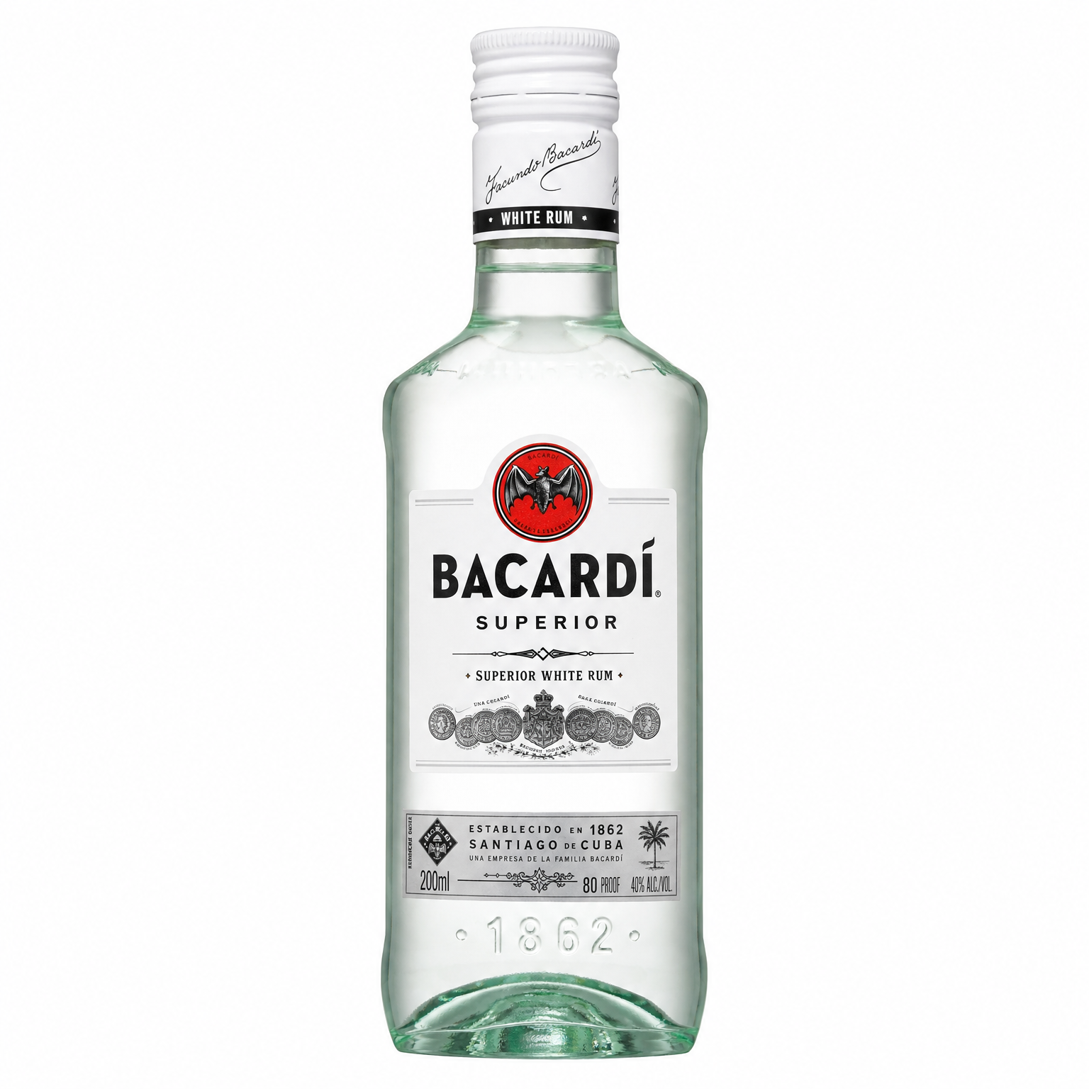 Bacardí Superior White Rum 80 Proof 200ml