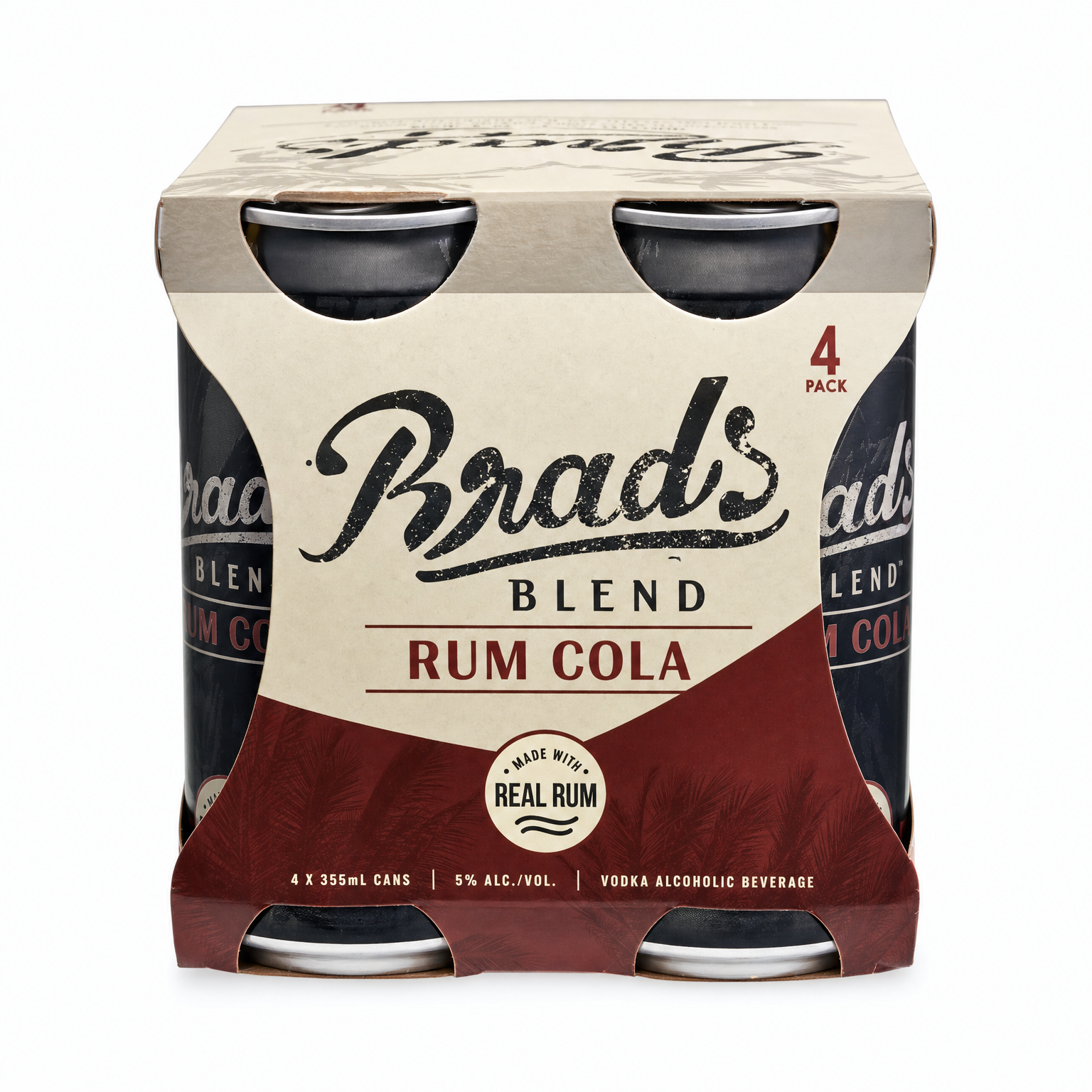 Brad's Blend Rum Cola 4 Pack 12oz Cans