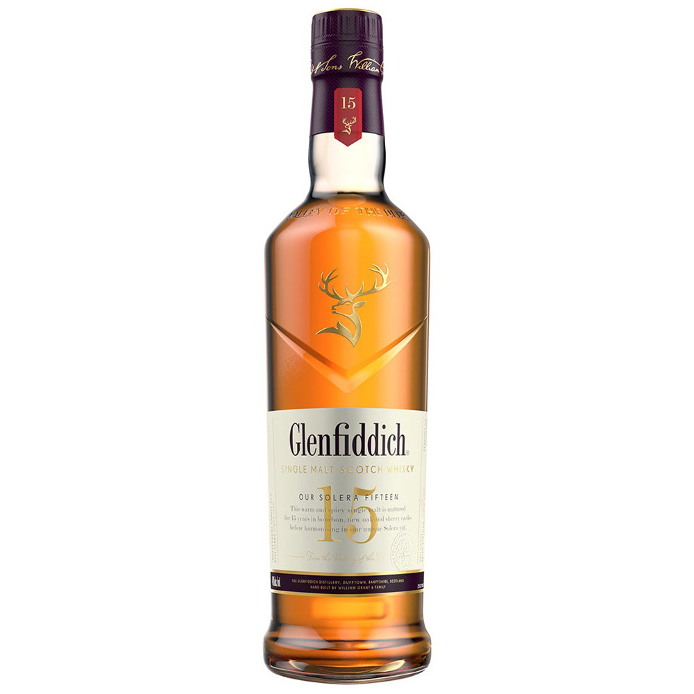 Glenfiddich 15 Year Old Solera Single Malt Scotch Whisky 750ml