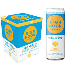 High Noon Lemon 4Pk 355ml