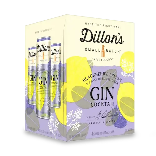 Dillons Gin Blackberry Lemon 4pk