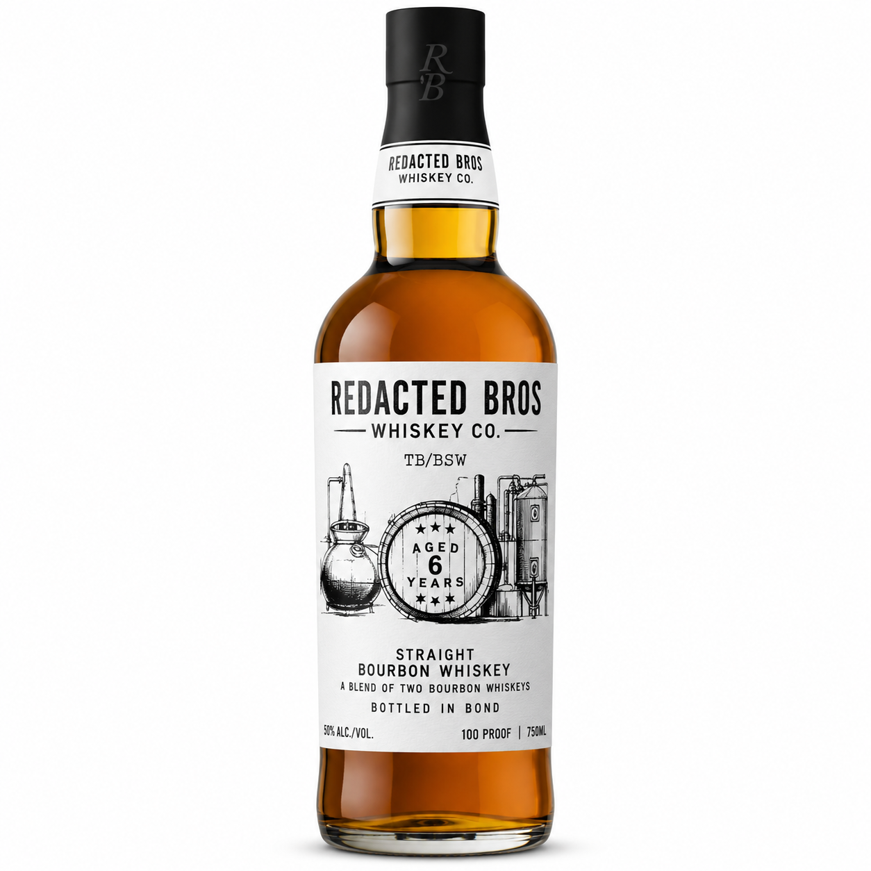 Redacted Brothers Texas Straight Bourbon Whiskey 6 Year 750ml
