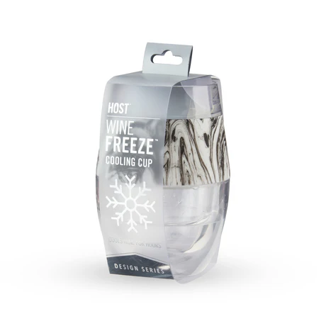 Freeze Wine Cup - Black Swirl