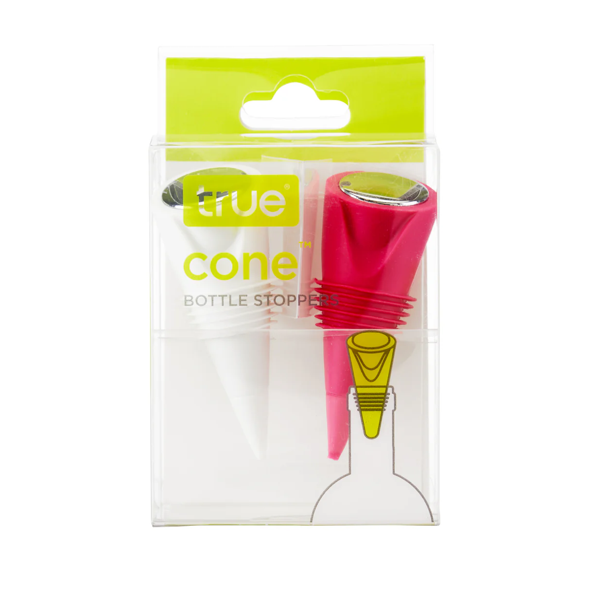 Cone Wine Bottle Stoppers 2-Pack
