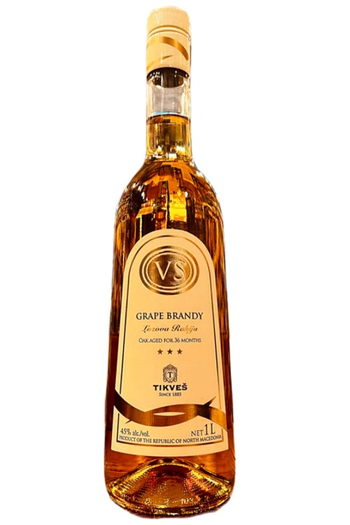 Tikves Lozova Rakija Brandy VS 90 Proof 1L