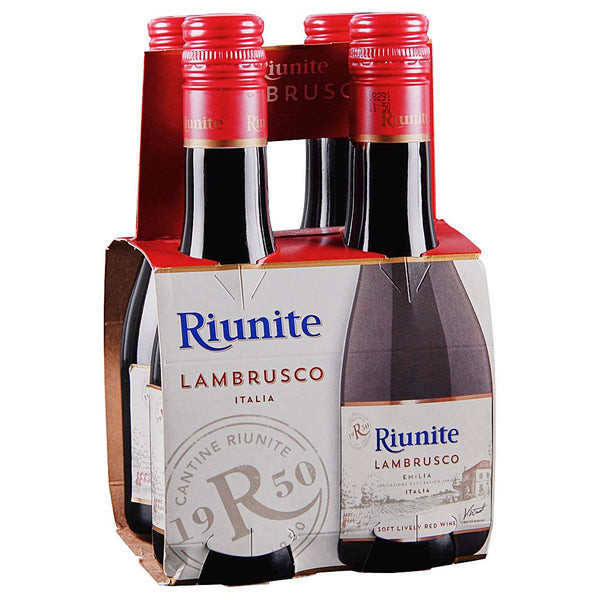 Riunite Lambrusco 187ml 4-Pack
