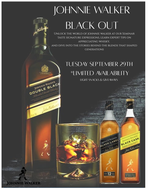 Johnnie Walker BLACK OUT event