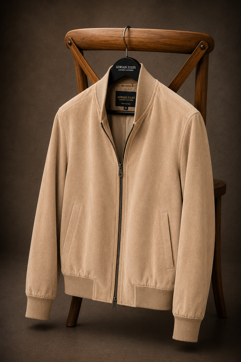 The Suede Cookie Bomber Jacket