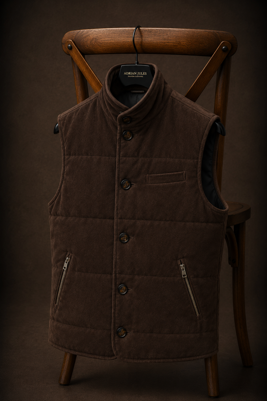 The Reversible Suede Moro Gilet
