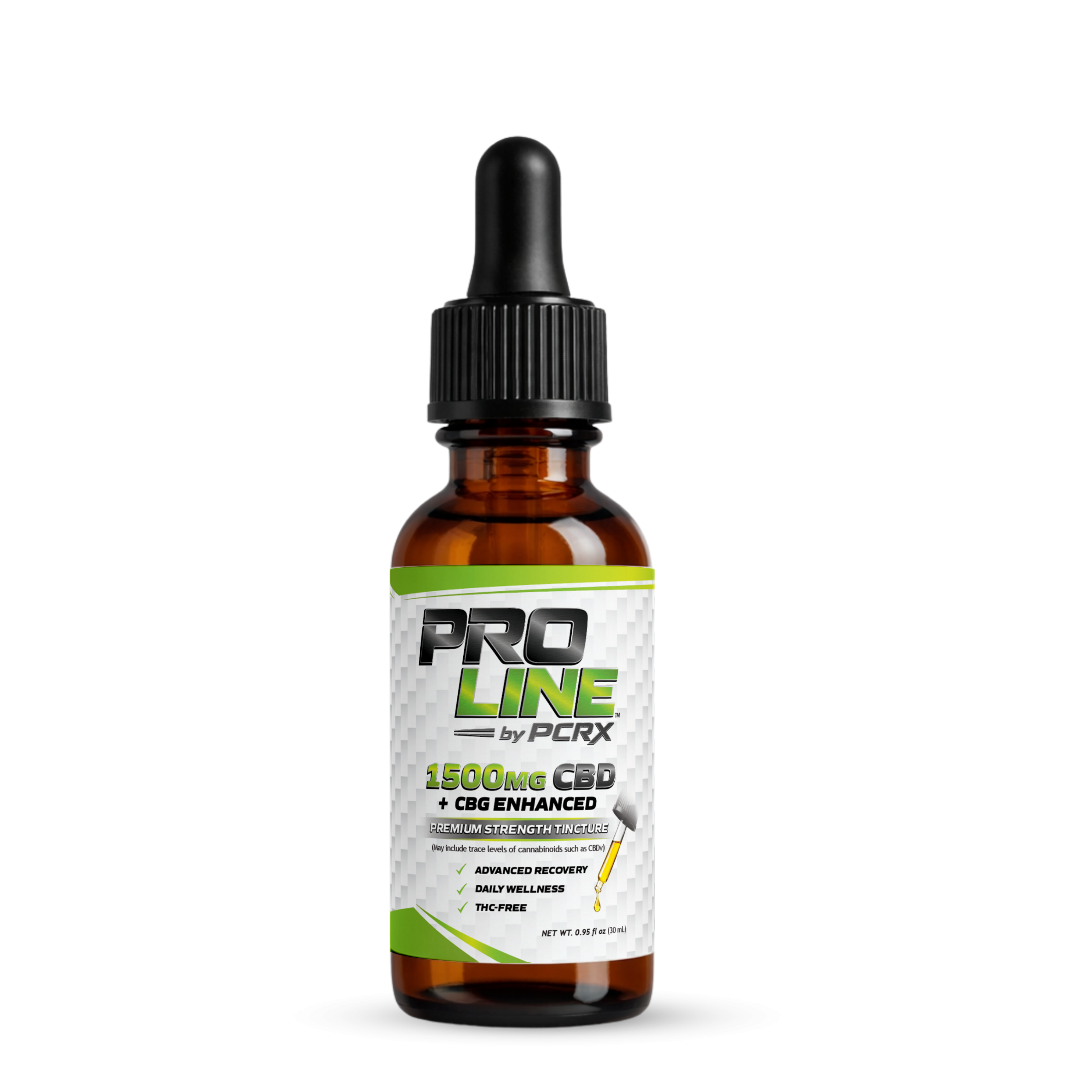Premium Strength Tincture • 1500 mg CBD + CBG  (Formerly Emerald)