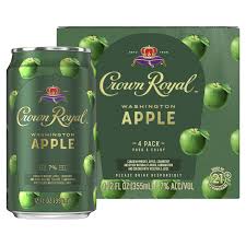 Crown Royal Washington Apple Whisky Cocktail 4 Pack 12oz Cans