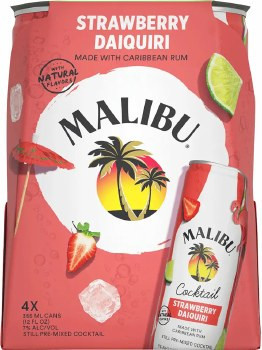 Malibu 4Pk Straw Daq