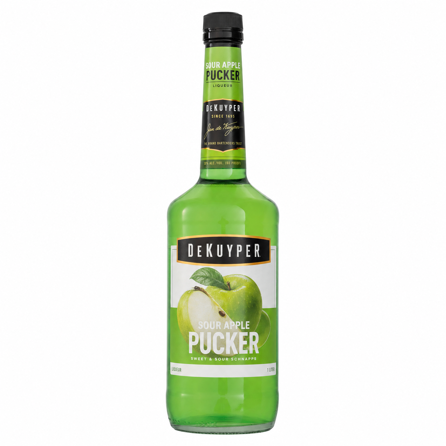 Dekuyper Sour Apple Pucker Schnapps 1L