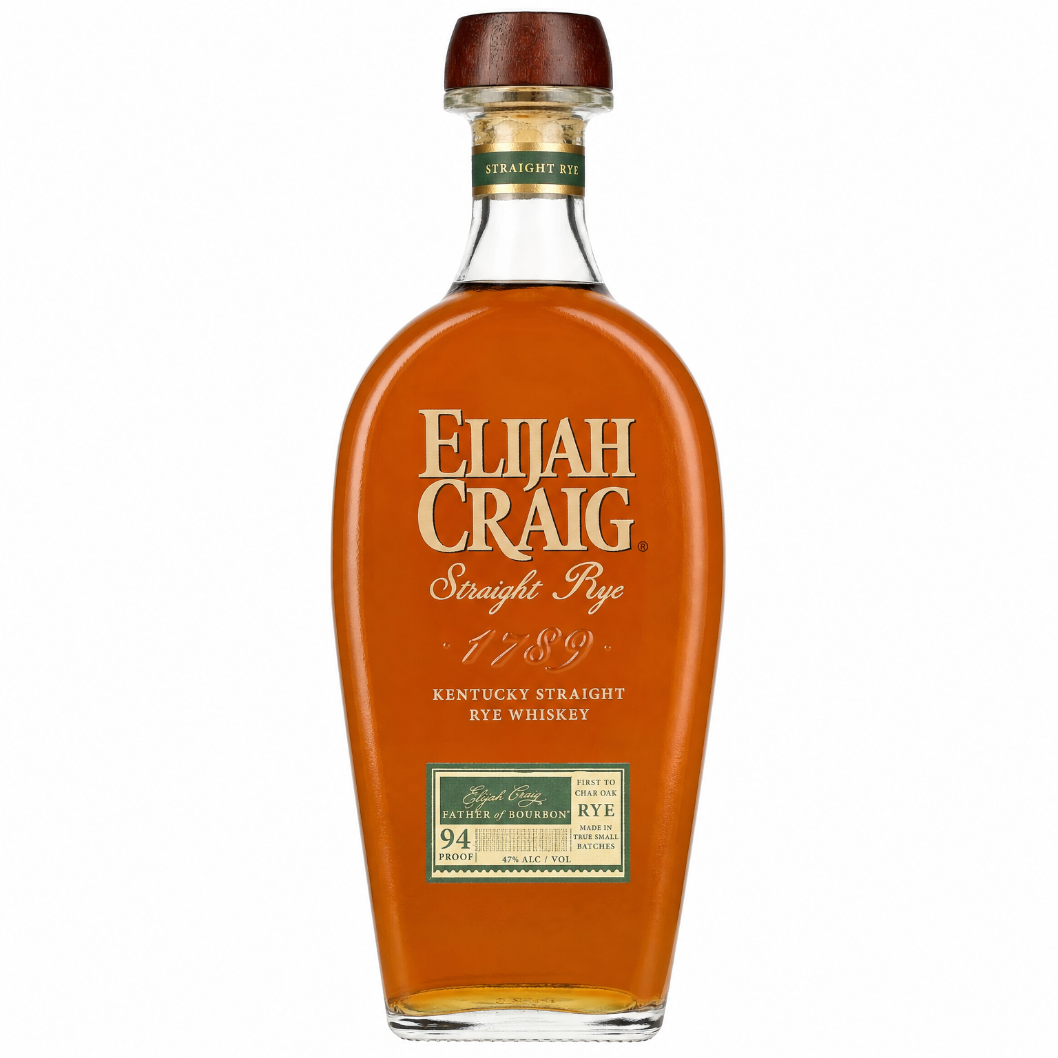 Elijah Craig Straight Rye Whiskey 750ml