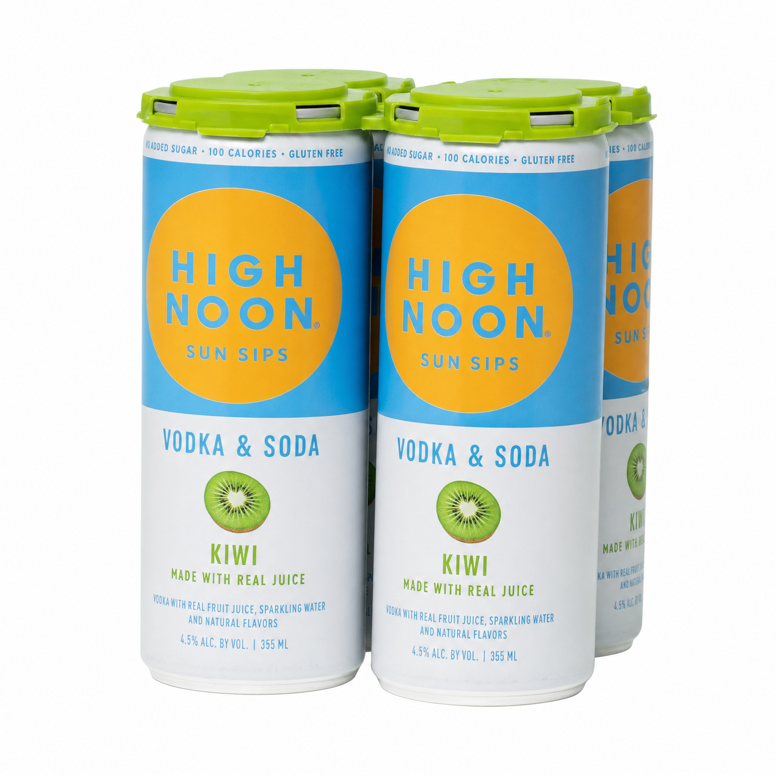 High Noon Kiwi Vodka & Soda 4Pk 355ml Cans