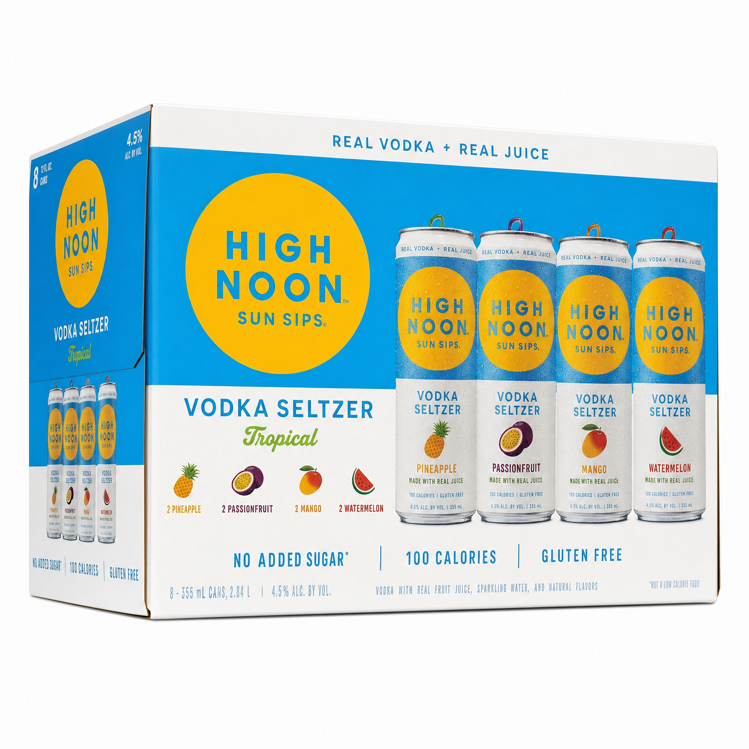 High Noon Tropical Vodka Seltzer Variety Pack 8pk 12oz Cans
