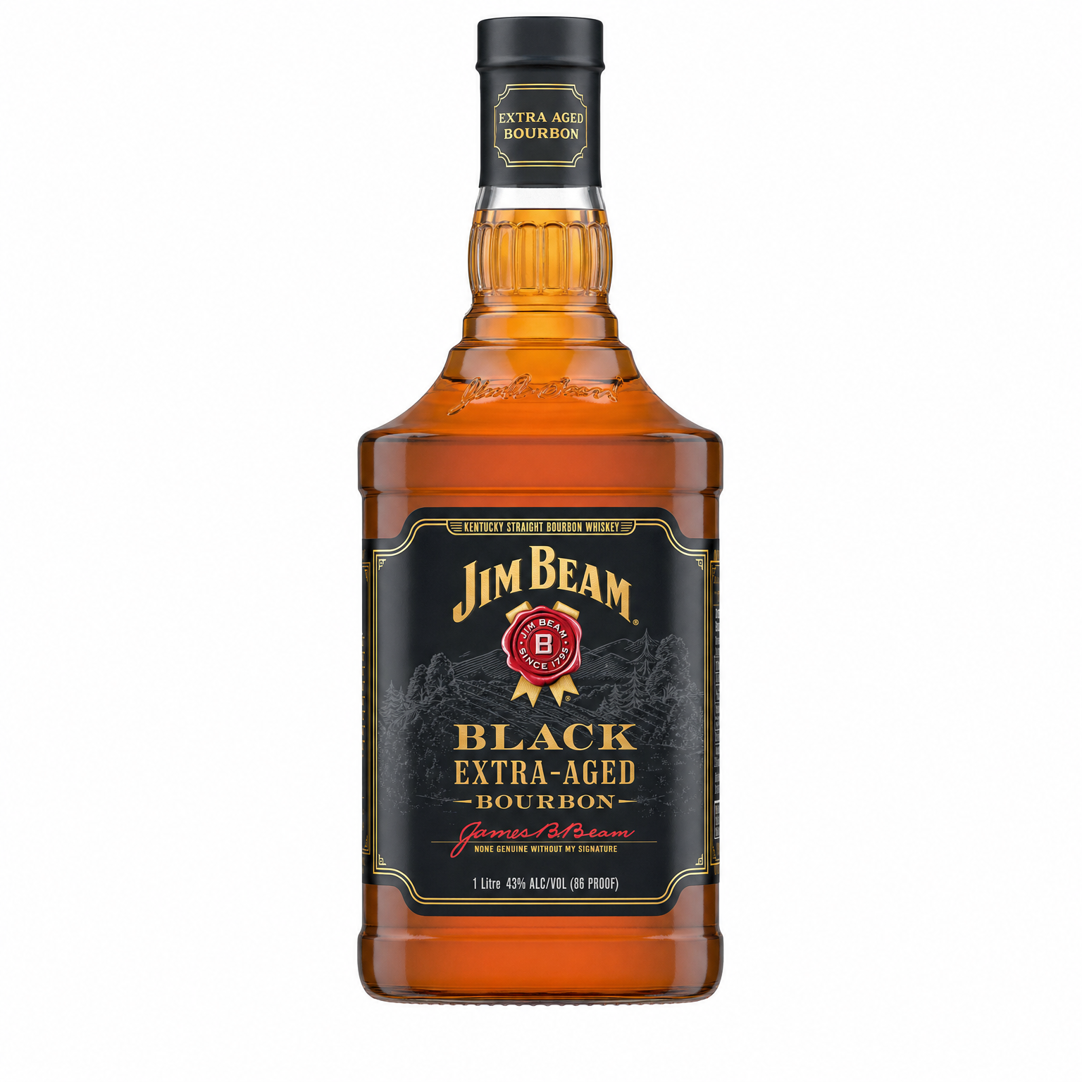 Jim Beam Black Extra-Aged Kentucky Straight Bourbon Whiskey 1L