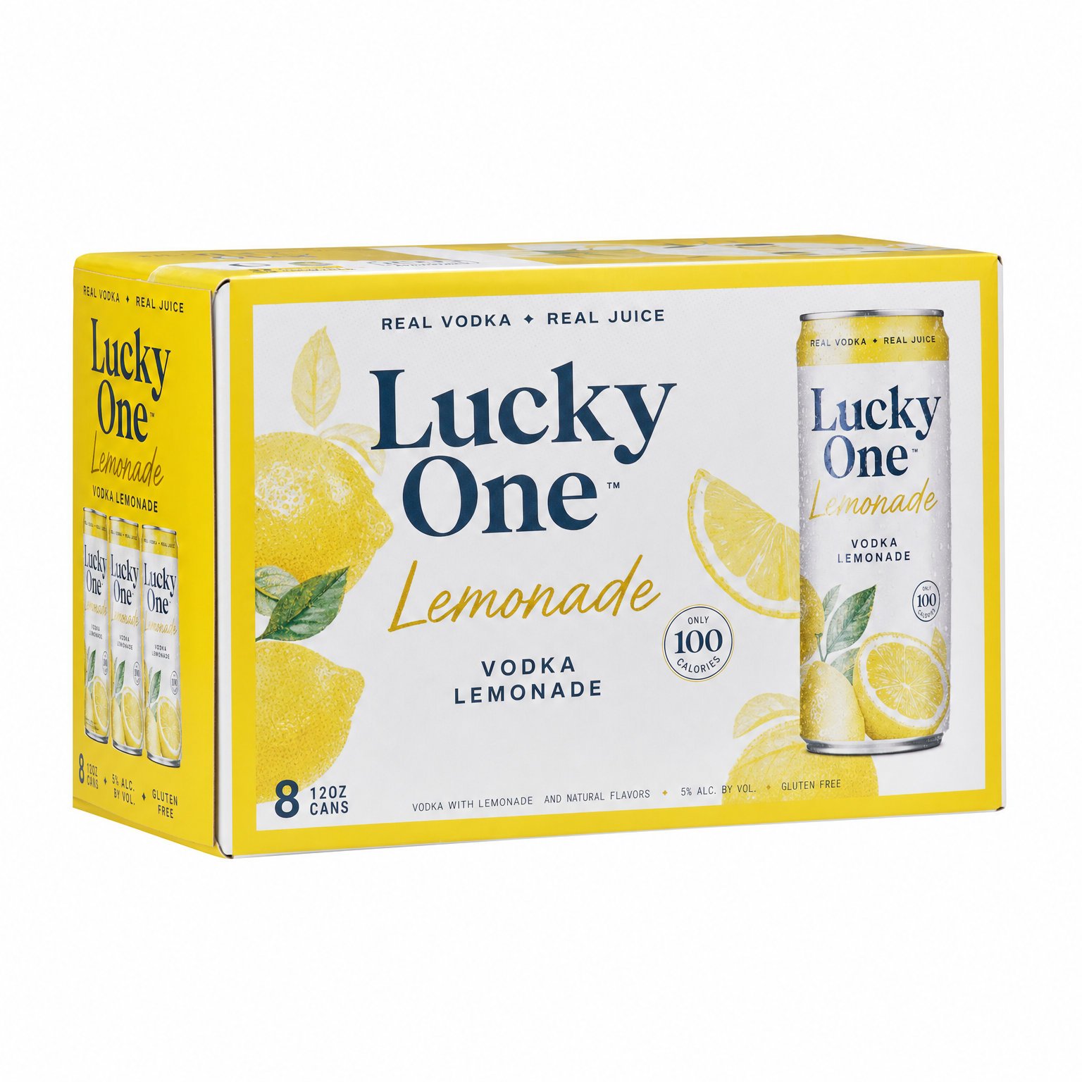 Lucky One Lemonade 8Pk 12oz Cans