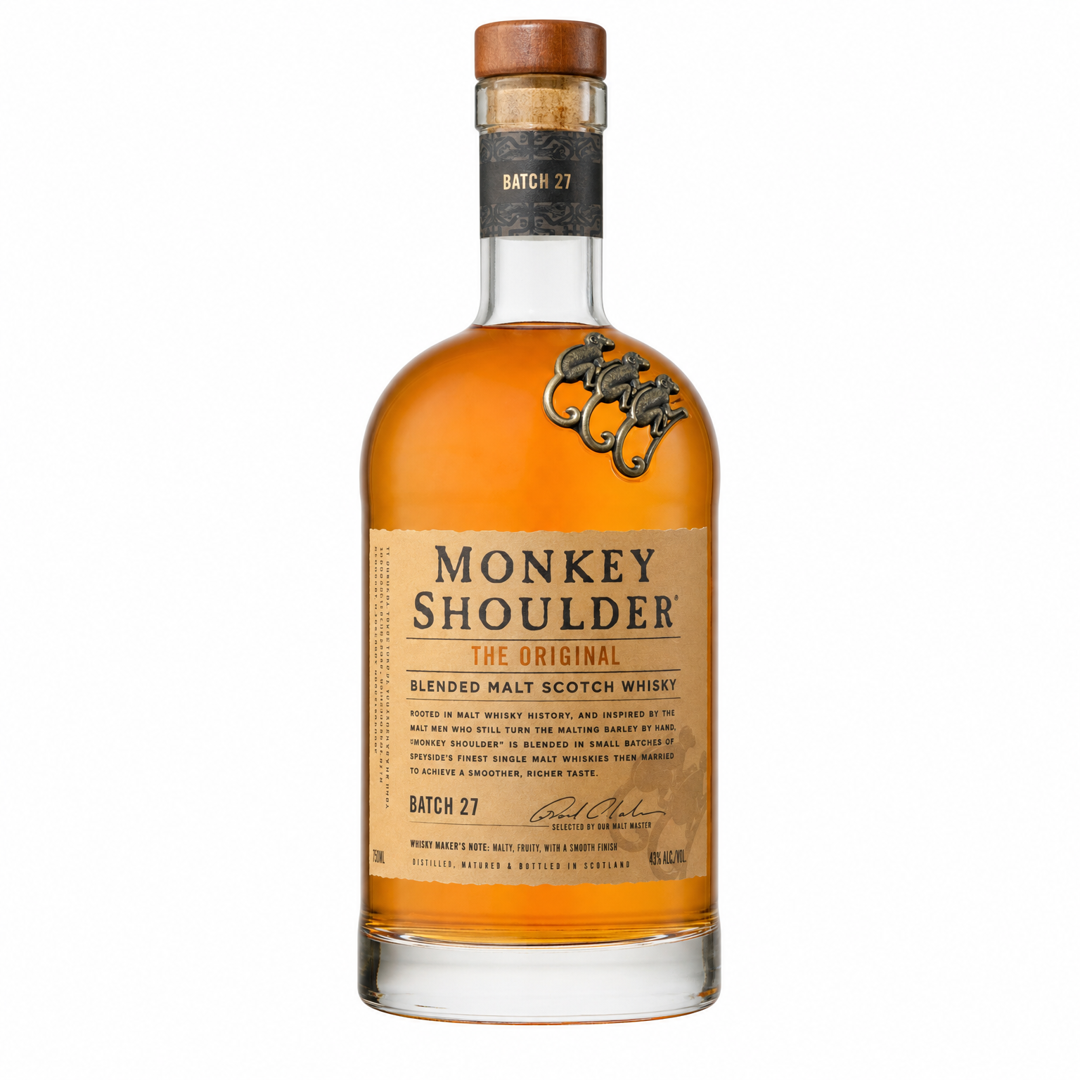 Monkey Shoulder Blended Malt Scotch Whisky 750ml