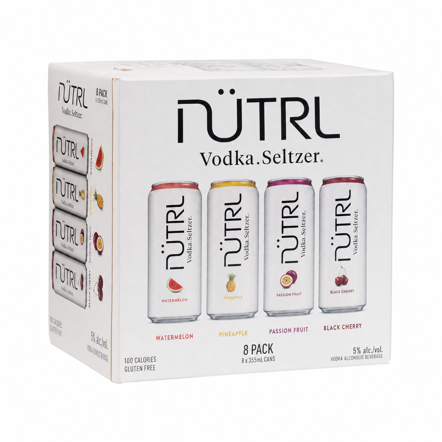 Nütrl Vodka Seltzer Fruit Variety Pack 8Pk 12oz Cans