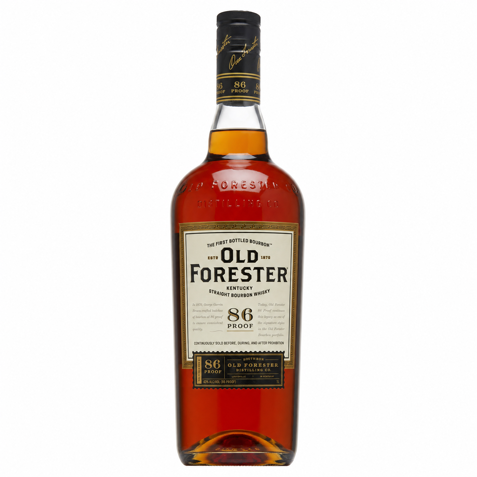 Old Forester 86 Proof Kentucky Straight Bourbon Whisky 1L