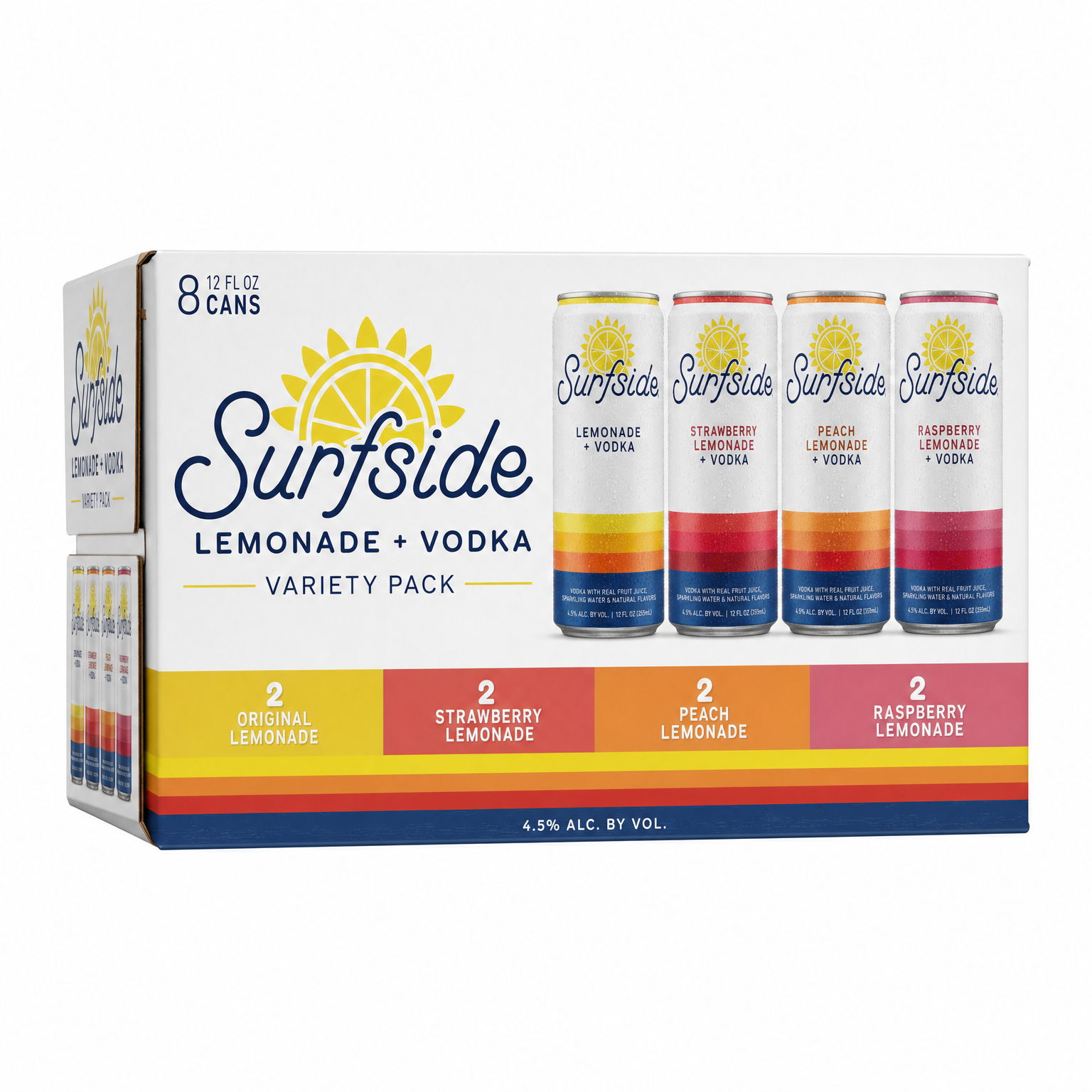 Surfside Lemonade Variety Pack 8 Pack 12oz Cans