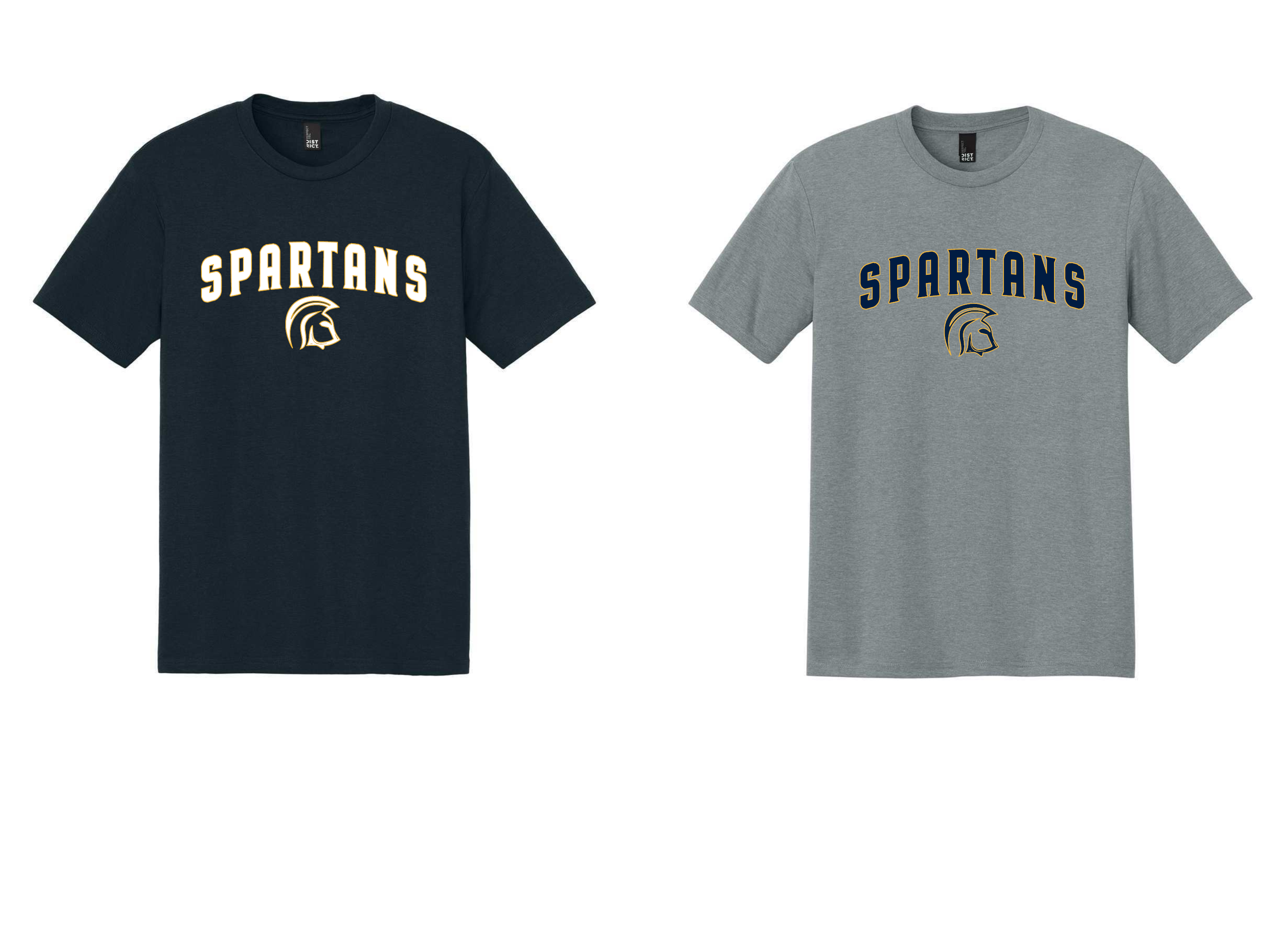 DM130-Arched Spartans Tri-Blend Tee