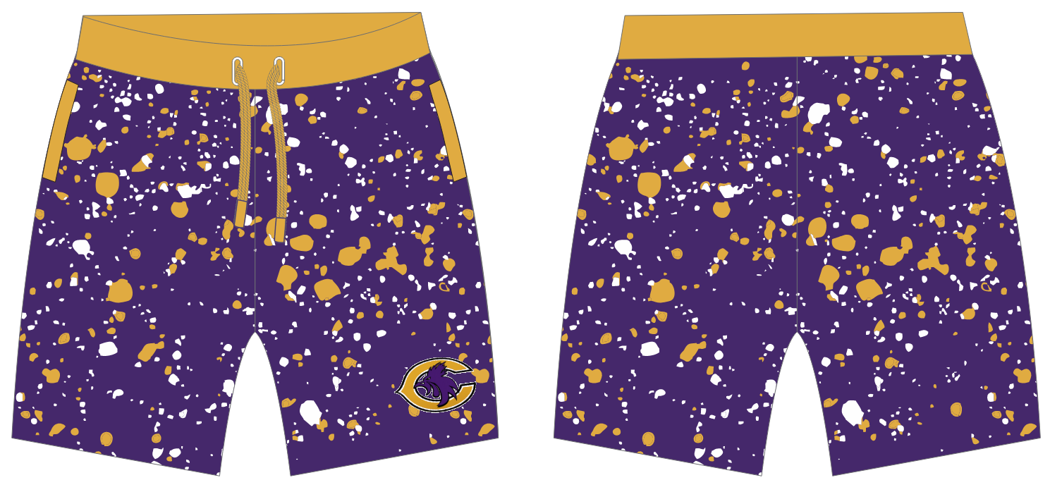 Purple Splatter Short