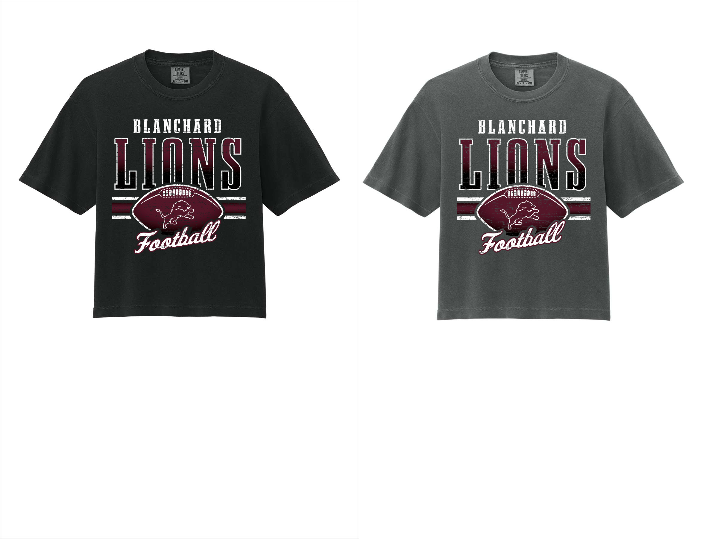 Lions Football Crop Tee