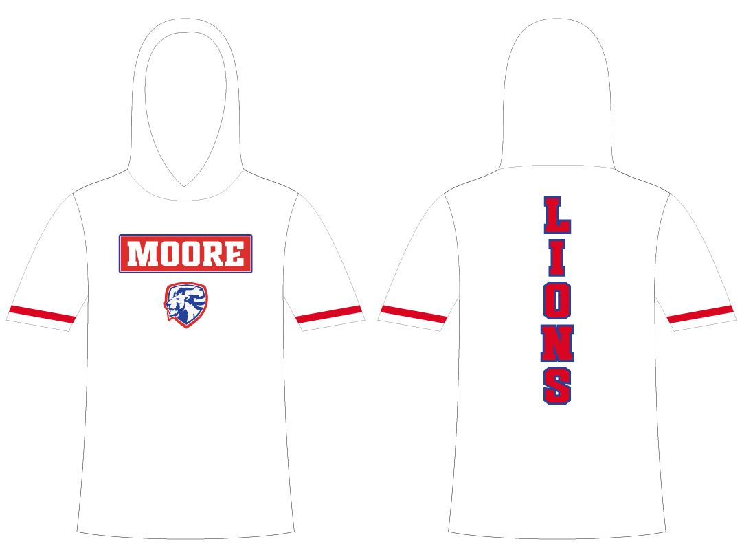Moore Colorblock Heavyweight Top White
