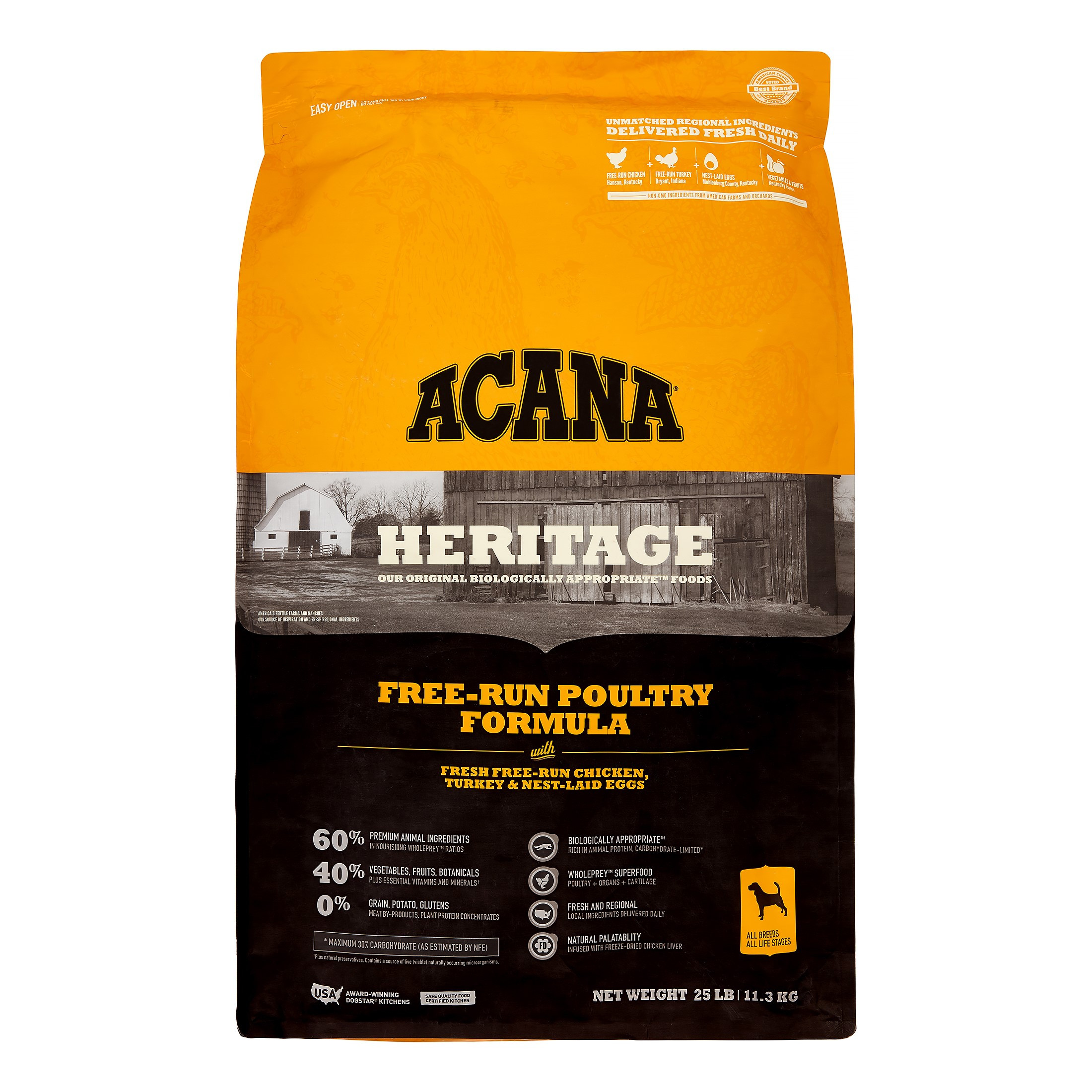 Ac Dog Heritage Poultry 25#