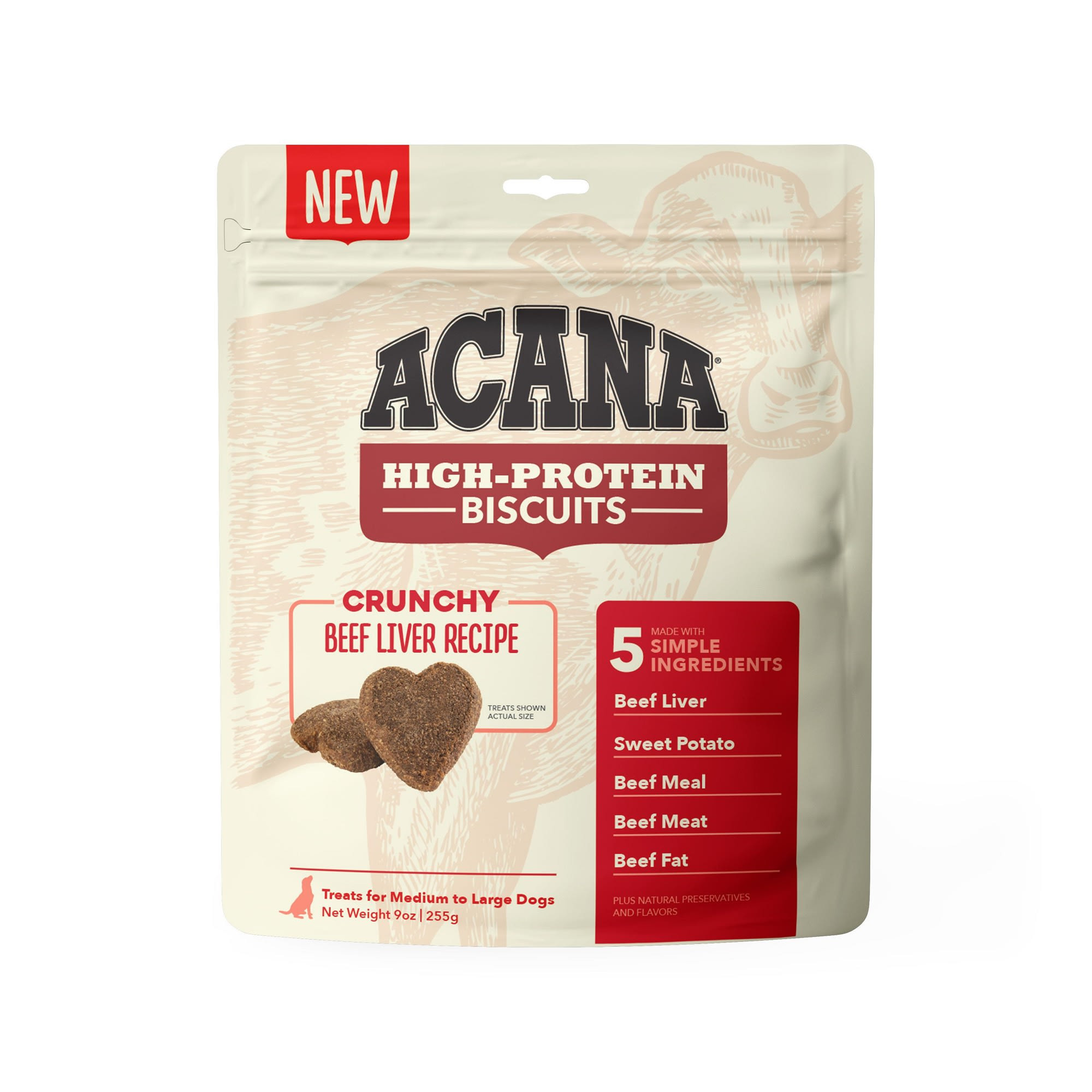 Acana Beef Lvr Lg Treat 9z