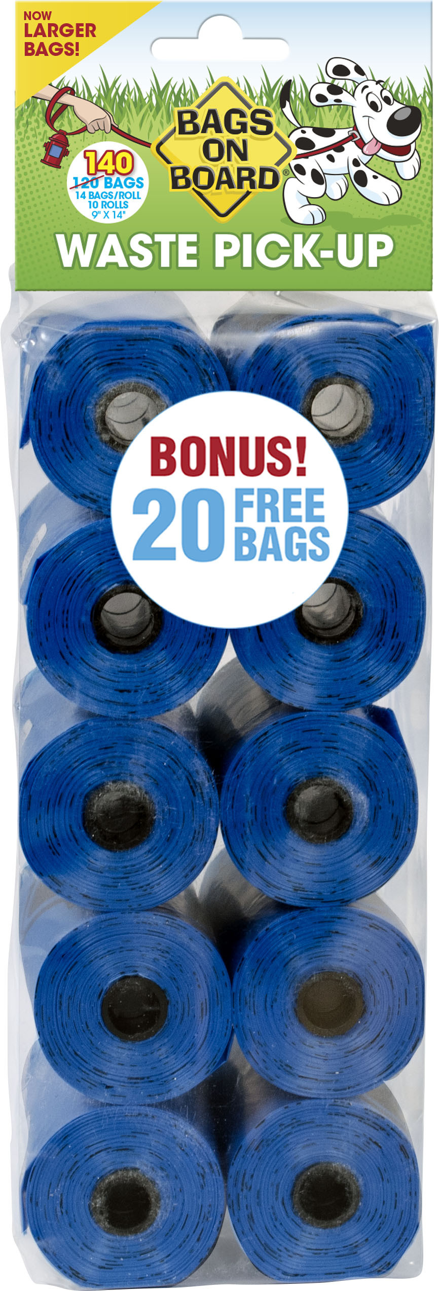 BagsOnBoard WasteBag Bl  140ct