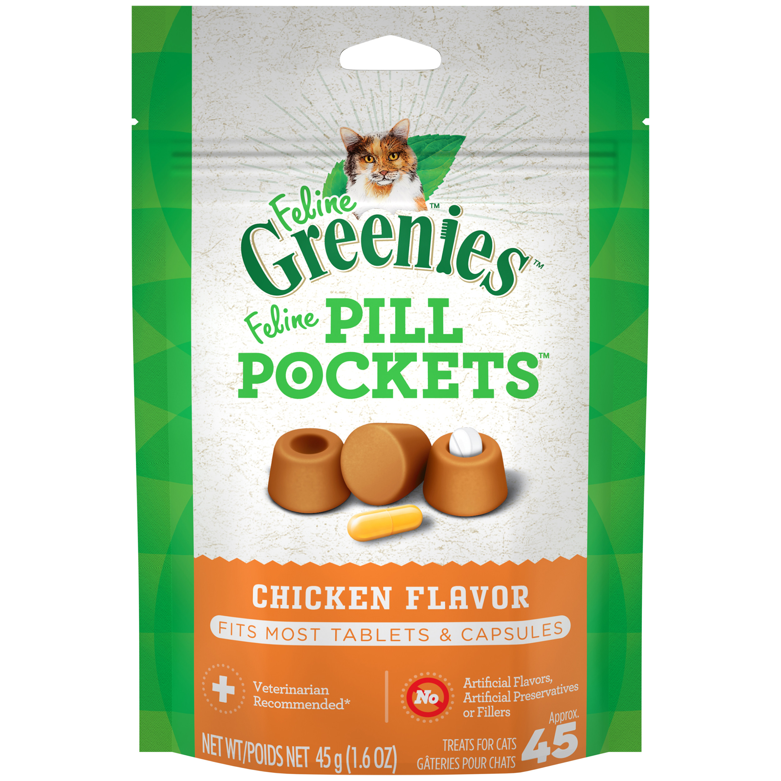 Greenies pockets cat chic 45