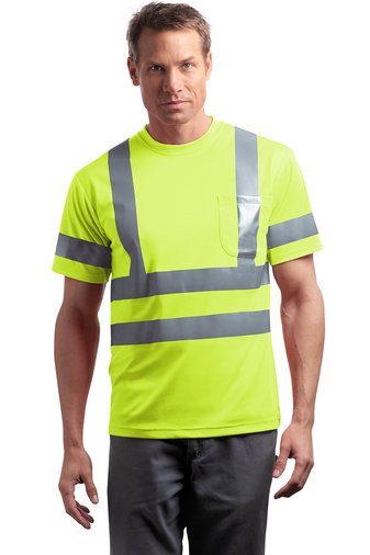 Short Sleeve Snag-Resistant Reflective T-Shirt - CS408