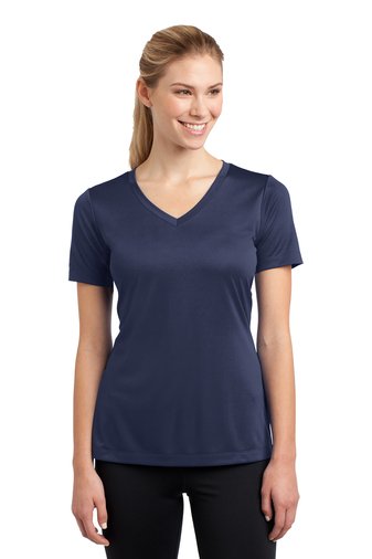 Sport-Tek® Ladies PosiCharge® Competitor™ V-Neck Tee - LST353 Navy