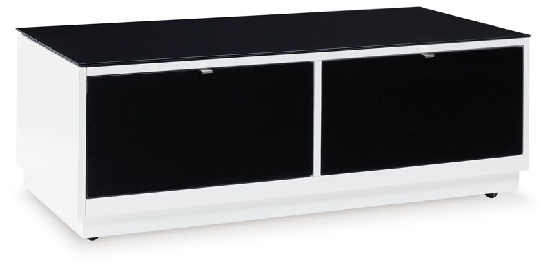 Gardoni - Rectangular Cocktail Table - White / Black