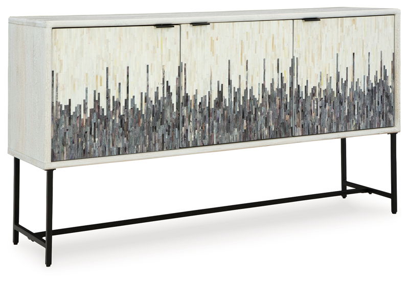 Freyton - Accent Cabinet - White / Gray