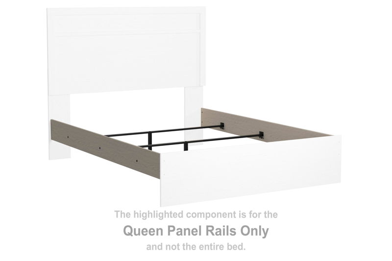 Stelsie - Queen Panel Rails - White