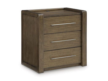 Marxmore - Three Drawer Night Stand - Brown