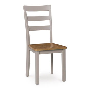 Harperfeld - Dining Room Side Chair (Set of 2) - Natural / Gray